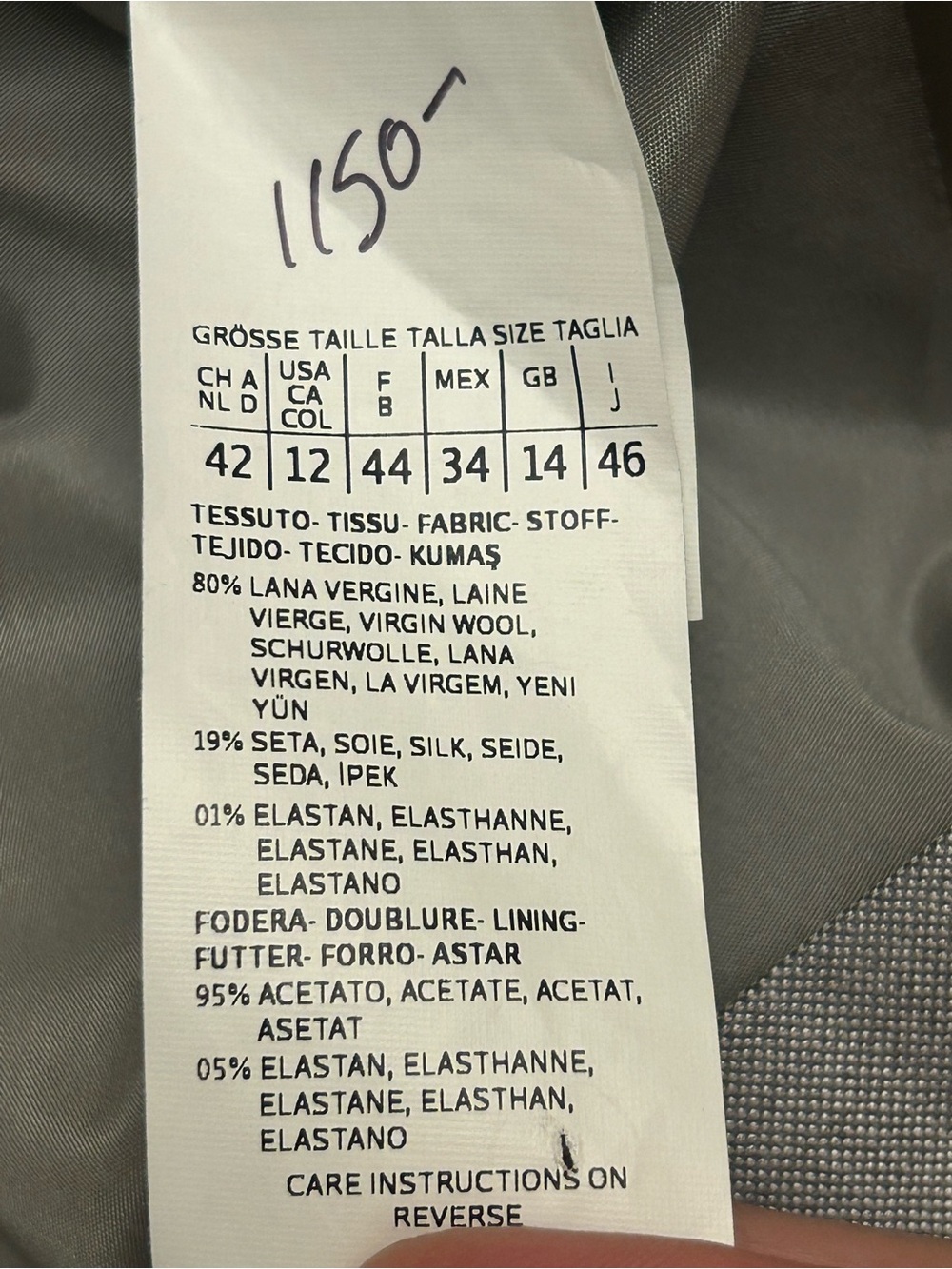 MAX MARA Virgin Wool Silk Blend Blazer *Made In Italy* - Picture 10 of 15
